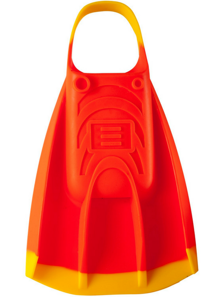 DMC REPELLOR FINS LIFEGUARD ORANGE WITH YELLOW STRAP N TIP